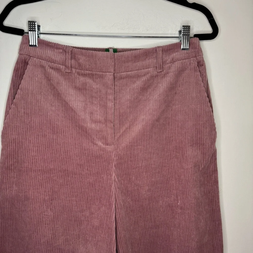 Boden Belgravia wide Leg Corduroy Pants In Blushing Rose Size 6 - Picture 6 of 16